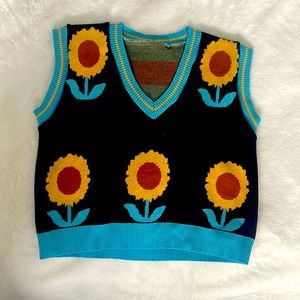 New Emmiol Sunflower Tight-Knit Vest